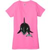 Ladies' Jersey Short-Sleeve Deep V-Neck T-Shirt Thumbnail