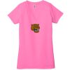 Ladies' Jersey Short-Sleeve Deep V-Neck T-Shirt Thumbnail