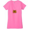 Ladies' Jersey Short-Sleeve Deep V-Neck T-Shirt Thumbnail