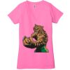 Ladies' Jersey Short-Sleeve Deep V-Neck T-Shirt Thumbnail