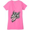 Ladies' Jersey Short-Sleeve Deep V-Neck T-Shirt Thumbnail