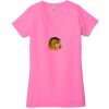 Ladies' Jersey Short-Sleeve Deep V-Neck T-Shirt Thumbnail