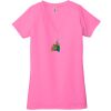 Ladies' Jersey Short-Sleeve Deep V-Neck T-Shirt Thumbnail