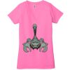 Ladies' Jersey Short-Sleeve Deep V-Neck T-Shirt Thumbnail