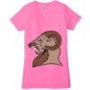 Ladies' Jersey Short-Sleeve Deep V-Neck T-Shirt Thumbnail