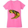 Ladies' Jersey Short-Sleeve Deep V-Neck T-Shirt Thumbnail