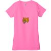 Ladies' Jersey Short-Sleeve Deep V-Neck T-Shirt Thumbnail