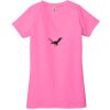 Ladies' Jersey Short-Sleeve Deep V-Neck T-Shirt Thumbnail