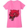 Ladies' Jersey Short-Sleeve Deep V-Neck T-Shirt Thumbnail