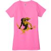 Ladies' Jersey Short-Sleeve Deep V-Neck T-Shirt Thumbnail