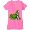Ladies' Jersey Short-Sleeve Deep V-Neck T-Shirt Thumbnail
