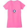 Ladies' Jersey Short-Sleeve Deep V-Neck T-Shirt Thumbnail