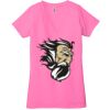 Ladies' Jersey Short-Sleeve Deep V-Neck T-Shirt Thumbnail