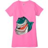 Ladies' Jersey Short-Sleeve Deep V-Neck T-Shirt Thumbnail
