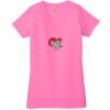 Ladies' Jersey Short-Sleeve Deep V-Neck T-Shirt Thumbnail