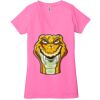 Ladies' Jersey Short-Sleeve Deep V-Neck T-Shirt Thumbnail