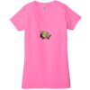 Ladies' Jersey Short-Sleeve Deep V-Neck T-Shirt Thumbnail