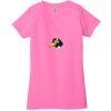 Ladies' Jersey Short-Sleeve Deep V-Neck T-Shirt Thumbnail
