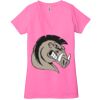 Ladies' Jersey Short-Sleeve Deep V-Neck T-Shirt Thumbnail
