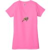 Ladies' Jersey Short-Sleeve Deep V-Neck T-Shirt Thumbnail
