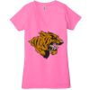 Ladies' Jersey Short-Sleeve Deep V-Neck T-Shirt Thumbnail