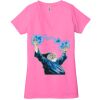 Ladies' Jersey Short-Sleeve Deep V-Neck T-Shirt Thumbnail
