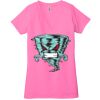 Ladies' Jersey Short-Sleeve Deep V-Neck T-Shirt Thumbnail
