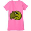 Ladies' Jersey Short-Sleeve Deep V-Neck T-Shirt Thumbnail