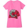 Ladies' Jersey Short-Sleeve Deep V-Neck T-Shirt Thumbnail
