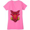 Ladies' Jersey Short-Sleeve Deep V-Neck T-Shirt Thumbnail