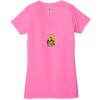 Ladies' Jersey Short-Sleeve Deep V-Neck T-Shirt Thumbnail