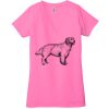 Ladies' Jersey Short-Sleeve Deep V-Neck T-Shirt Thumbnail
