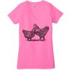 Ladies' Jersey Short-Sleeve Deep V-Neck T-Shirt Thumbnail