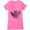 Ladies' Jersey Short-Sleeve Deep V-Neck T-Shirt Thumbnail