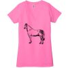 Ladies' Jersey Short-Sleeve Deep V-Neck T-Shirt Thumbnail
