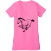 Ladies' Jersey Short-Sleeve Deep V-Neck T-Shirt Thumbnail