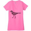 Ladies' Jersey Short-Sleeve Deep V-Neck T-Shirt Thumbnail