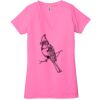 Ladies' Jersey Short-Sleeve Deep V-Neck T-Shirt Thumbnail