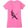 Ladies' Jersey Short-Sleeve Deep V-Neck T-Shirt Thumbnail