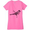 Ladies' Jersey Short-Sleeve Deep V-Neck T-Shirt Thumbnail