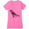 Ladies' Jersey Short-Sleeve Deep V-Neck T-Shirt Thumbnail