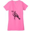 Ladies' Jersey Short-Sleeve Deep V-Neck T-Shirt Thumbnail