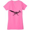 Ladies' Jersey Short-Sleeve Deep V-Neck T-Shirt Thumbnail