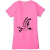 Ladies' Jersey Short-Sleeve Deep V-Neck T-Shirt Thumbnail