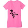 Ladies' Jersey Short-Sleeve Deep V-Neck T-Shirt Thumbnail