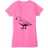 Ladies' Jersey Short-Sleeve Deep V-Neck T-Shirt Thumbnail