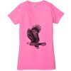 Ladies' Jersey Short-Sleeve Deep V-Neck T-Shirt Thumbnail