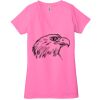 Ladies' Jersey Short-Sleeve Deep V-Neck T-Shirt Thumbnail