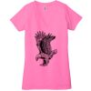 Ladies' Jersey Short-Sleeve Deep V-Neck T-Shirt Thumbnail