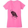 Ladies' Jersey Short-Sleeve Deep V-Neck T-Shirt Thumbnail
